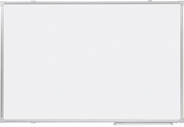 Whiteboard 90 x 120 cm, beschriftbar, magnethaftend, Ablageleiste, Montagesatz