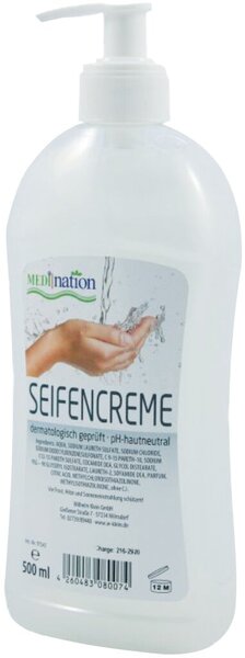 Seifencremepumpspender Medination, für Hand- und Körperreinigung, 500 ml