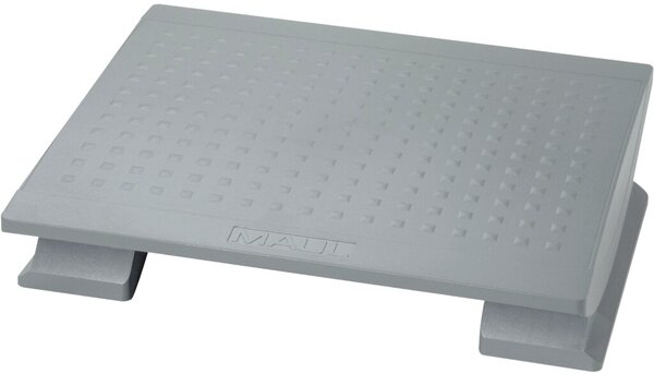 Ergonomische Fußstütze, grau, höhenverstellbar, extra große Stellfläche