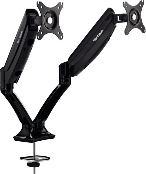 Vantage Office Duo Monitor Arm, schwarz, für 2x 2 - 9 kg, dreh-/schwenkbar 270°