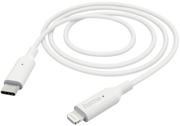 Ladekabel, USB-C-Lightning, 1 m, für Handy/Smartphone, weiß
