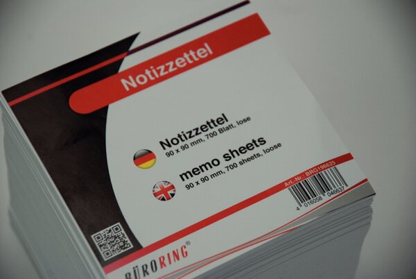 Ersatz-Notizzettel, 90 x 90 x 90 mm, weiß, 700 Blatt