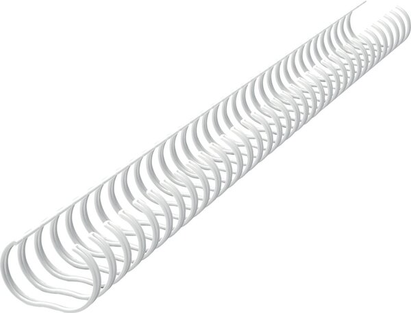 Binderücken Renz Ring Wire 3:1, 16,0 mm, für 135 Blatt, weiß, 50 Stück