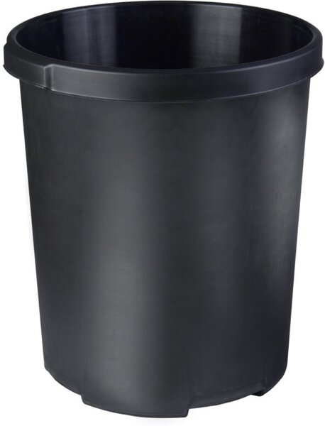 Großpapierkorb KLASSIK XXL, schwarz, 50 Liter, 4 Griffmulden, extra stabil
