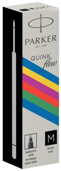 Ersatzmine QUINKflow Basic, schwarz, Strichstärke: M, 20 Stück