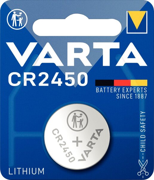 Knopfzelle, Professional Electronics, CR2450, 3V, 560mAh, 1er Blister