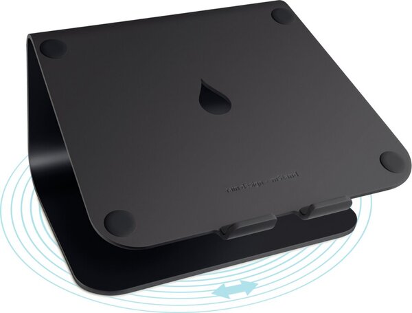 Laptop Stand mStand360, schwarz, mit 360 Grad drehbarer Fläche