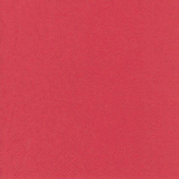 Servietten 33 x 33 cm, unifarben, rot, 250 Stück