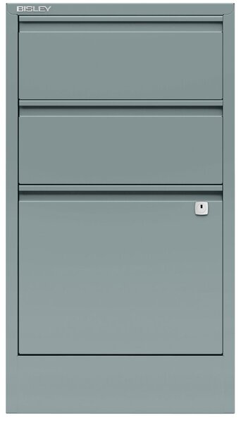 Hängeregistraturschrank Home Filer, 2 Hängeregistratur- / 1 Universal-Schubladen, abschließbar, (HxBxT): 672 x 413 x 400 mm, silber