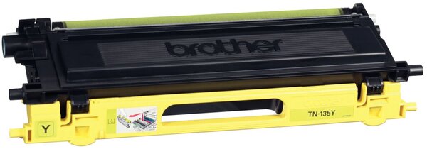 Toner TN-135Y, für Brother Farblaserdrucker, ca. 4.000 Seiten, gelb