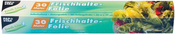 Frischhaltefolie 30 m x 29 cm auf Rolle, Stärke: 11 my, Material: Polyethylen