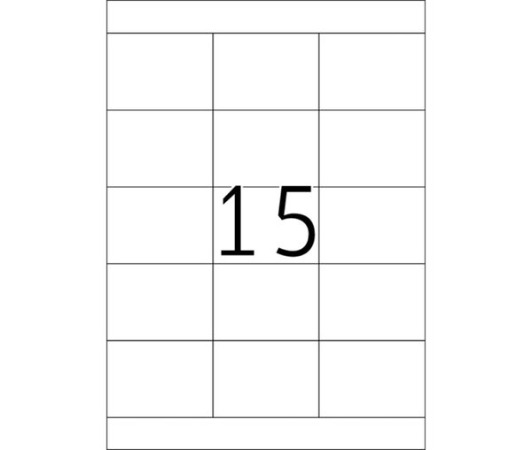 Etiketten A4, 70 x 50,8mm, weiß, 500 Blatt