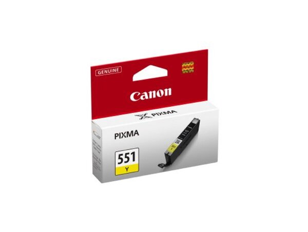 Tintenpatrone CLI-551Y, für Canon Drucker, 7 ml, gelb