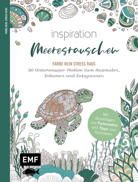 Inspiration Meeresrauschen, Malbuch für Erwachsene