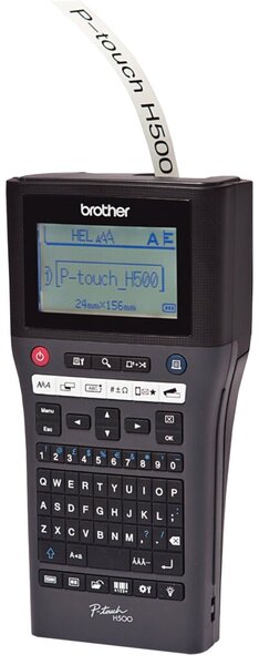 Beschriftungsgerät PT-H500 Professionelles Gerät mit PC-Anschluss, inkl. Schriftband, schwarz