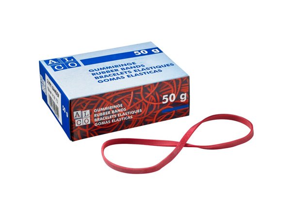Gummiringe, Durchmesser 85 mm, rot, 50 g