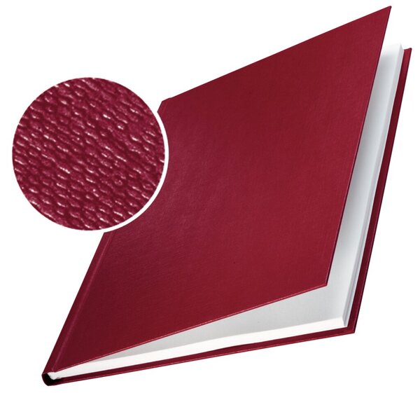 Bindemappen impressBIND Hard Cover für DIN A4, Rücken: 10,5 mm, in Leinenoptik, für 105 Blatt, Inhalt: 10 Stück, rot