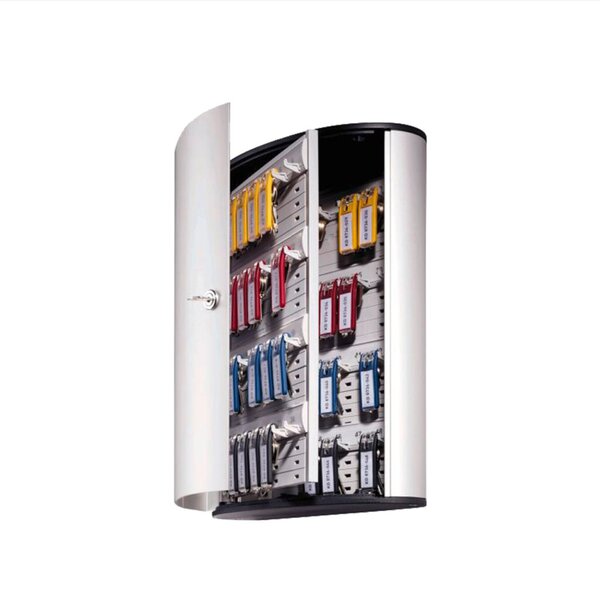Schlüsselkasten Key Box 36, für 36 Schlüssel, erweiterbar, (H x B x T) 427 x 314 x 125 mm, metallicsilber