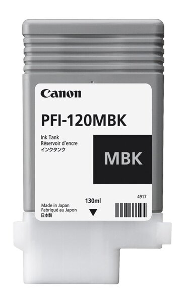 Tinte PFI-120MBK, für Canon Drucker, 130 ml, mattschwarz