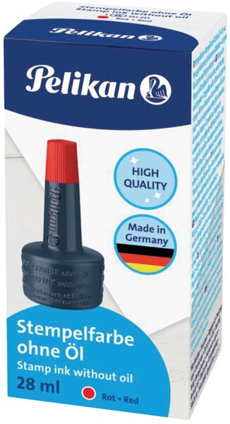 Stempelfarbe, 4K, 28 ml ohne Öl, rot