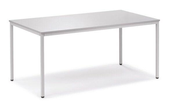 Mehrzwecktisch, 1400 x 800 mm, Höhe 720 mm, Tischplatte: 19 mm, lichtgrau / lichtgrau