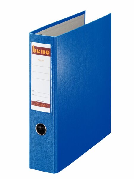 Postscheckordner für DIN A4, 7,5 cm, ohne Kantenschutz, 2 x DIN A5 abheftbar, 318 x 282 x 75 mm, blau