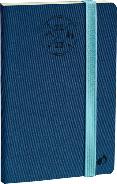 Wochenkalender Horizontal, 1 Woche/2 Seiten, grün, 160 x 240 mm, 24 SD, 16 Monate, Sep.-Dez., 6-sprachig