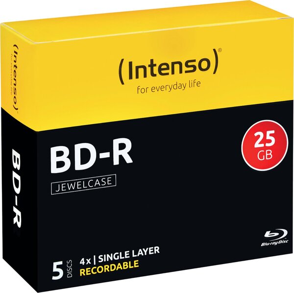 Rohling Blu-Ray, 25 GB, 4x, 5er Jewel Case