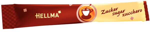 Zucker-Sticks, 100 Portionen á 4 g, 100% recyclingfähiges Verpackungsmaterial