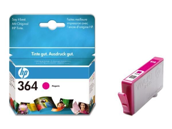 Tintenpatrone 364, für HP Drucker, ca. 300 Seiten, magenta