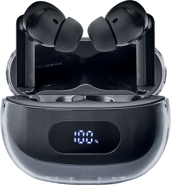 Kopfhörer Buds Plus T310AE, Digitale Prozentanzeige, Active Noise Cancelling, Environmental Noise Cancelling, Touchsteuerung, 25 h Laufzeit, schwarz