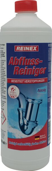 Abflussreiniger, flüssig, frei von Mikroplastik, 1 Liter