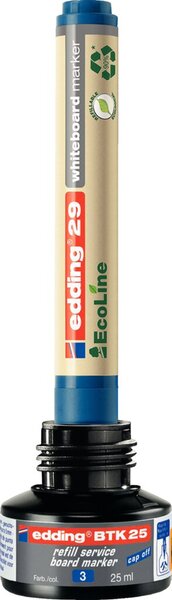 Nachfülltusche in Flasche 25 ml, für Boardmarker: edding 28,29,250,360,36, blau