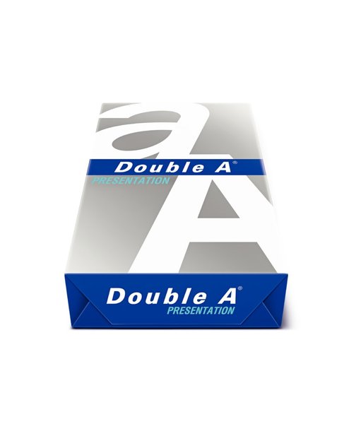 Kopierpapier Double A Presentation, DIN A3, 100g/qm, hochweiß, 165 CIE, holzfrei, glatte Oberfläche, für Inkjet- und Laserdrucker, Packung à 500 Blatt