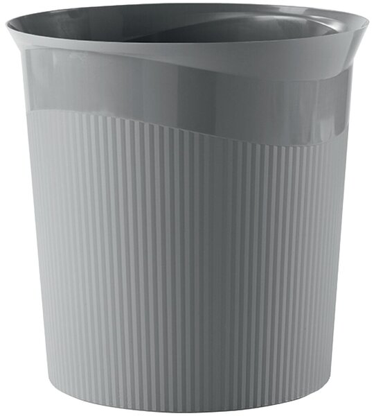 Papierkorb Re-LOOP, dunkelgrau, 13 Liter, Höhe 287 mm