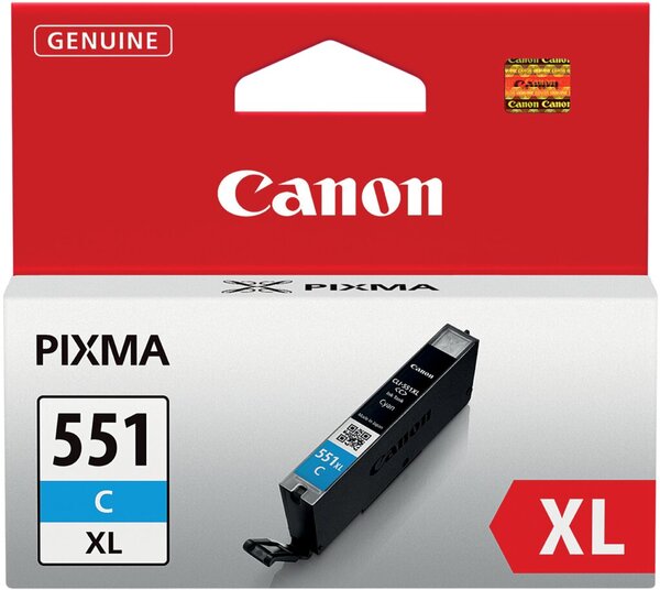 Tintenpatrone CLI-551XLC, für Canon Drucker, 11 ml, cyan