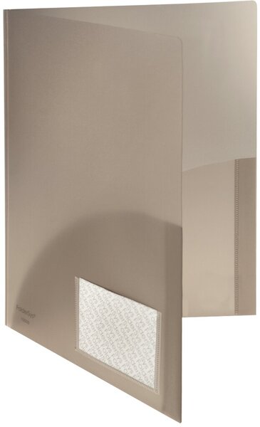 Angebotsmappe, DIN A4, 4 Abheftlaschen, 2 Innentaschen, Visitenkartentasche, 305 x 225 mm, rauch transparent