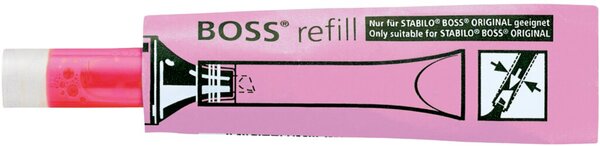 Nachfüllpatrone für Textmarker Stabilo Boss, rosa
