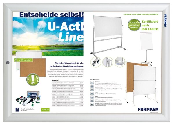 Bilderwechselrahmen Outdoor abschließbar, für DIN A3, Maße: 35,9 x 48,2 x 1,7 cm