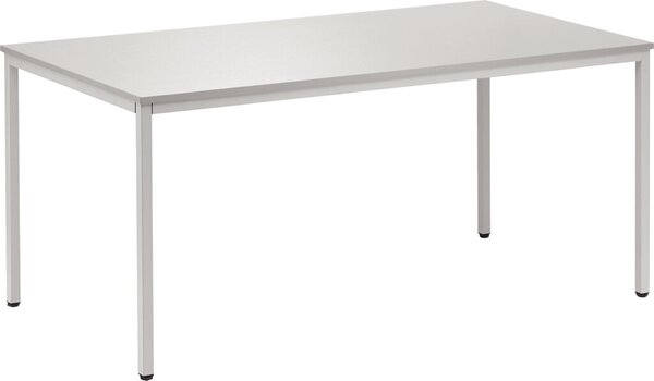 Mehrzwecktisch, 2000 x 800 mm Höhe 720 mm, Tischplatte: 19 mm, lichtgrau / lichtgrau