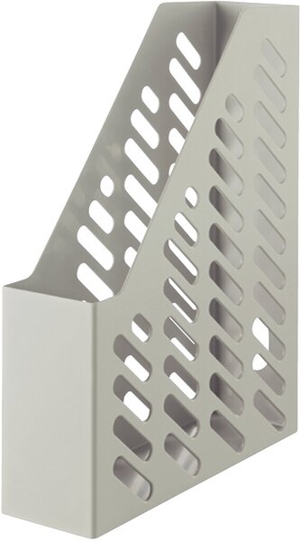 Stehsammler Klassik Karma, DIN A4+, öko-grau, Fassungsvermögen: 70 mm, Recyclingmaterial, Griffloch