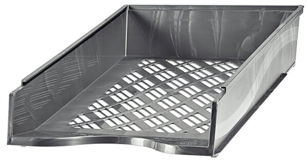 Briefkorb DIN A4/C4, silver metallic, verbindbar