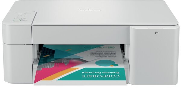 Multifunktionsgerät DCP-J1200WE inkl. UHG, drucken / scannen / kopieren bis zu 9 Seiten/Min. in Farbe und 16 Seiten/Min. in S/W, 6000 x 1200 dpi, Duplexdruck, USB 2.0 Hi-Speed, 128 MB Speicher, WLAN-Schnittstelle, Display: LED
