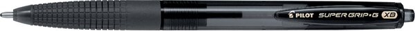 Kugelschreiber Super Grip G RT, Schaft schwarz, Kunststoff, Mine XB - 0,6 mm, schwarz
