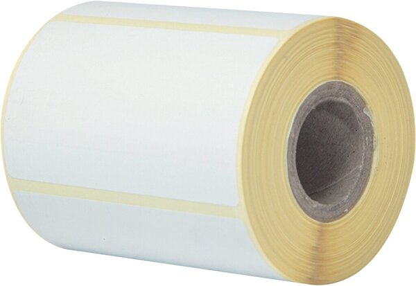 Etikettenrolle 76 x 44 mm, weiß, 400 Etiketten/Rolle, 8 Rollen