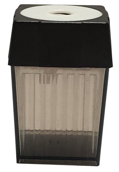 Dosenanspitzer, 1-Loch, Ø 8 mm, rauchtransparent/schwarz