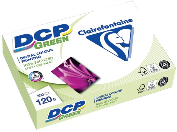 DCP Green Kopierpapier, DIN A4, 120g/qm, weiß, Weißegrad 145 CIE, Packung à 250 Blatt