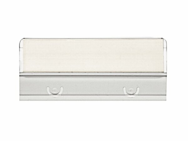 Beschriftungsschild Vetro für Kunststoffreiter 116359, 60 x 14 mm, 50 Stück, weiß,