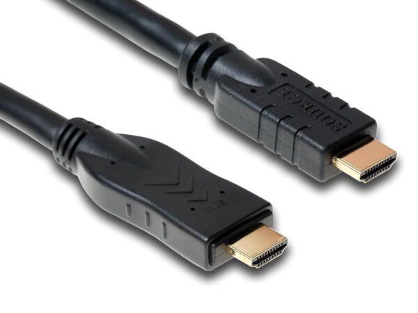 HDMI-Kabel Aktiv, 30 m, Signalverstärker auf Display-Seite