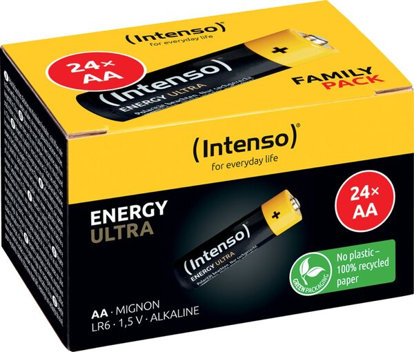 Batterie Alkaline Manganese, Mignon AA, Energy Ultra, LR06, 1.5V, 2600mAh, 24 Batterien